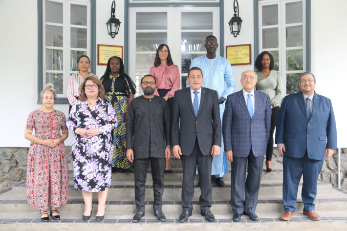 Delegation from African Commission on Human and People’s Rights pays courtesy call on Minister for Foreign Affairs and Tourism