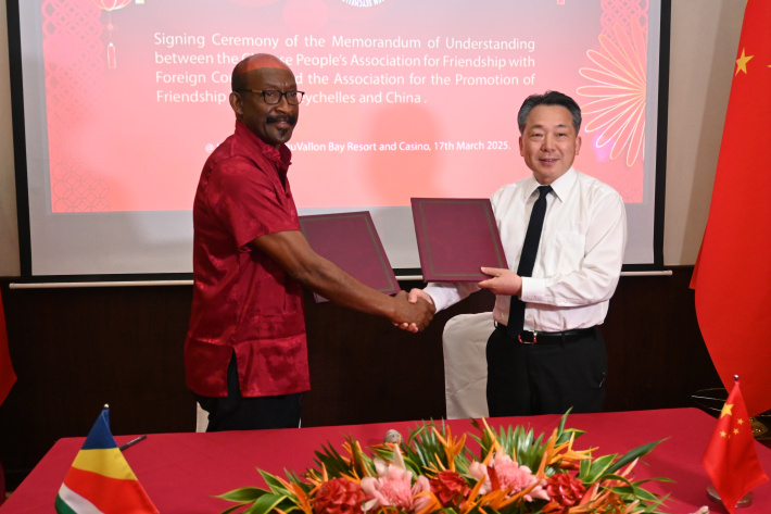 Seychelles and China sign new friendship agreement