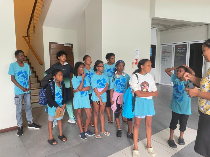 Eco schools return from Aldabra