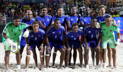 President Ramkalawan congratulates Team Seychelles following spirited performance against Japan