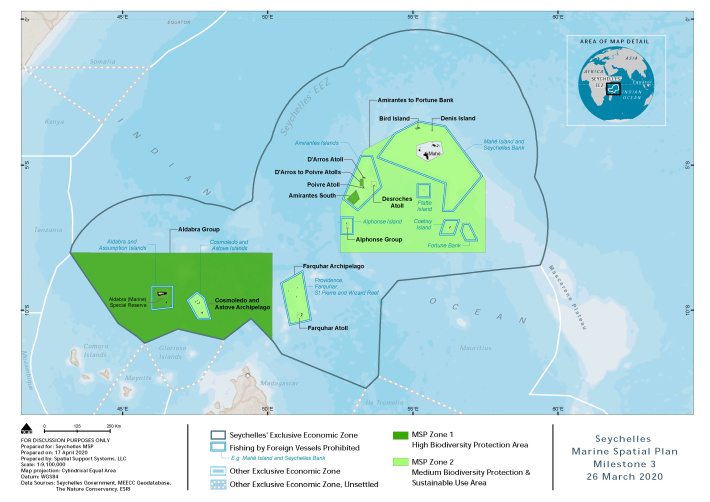 Seychelles’ Marine Spatial Plan signed into law