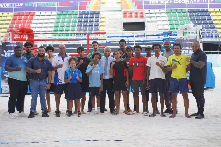 President Ramkalawan visits Paradise Arena ahead of International Boxing Tournament