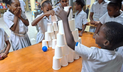 En Vandredi agreab kot bibliotek Grand Anse Praslin