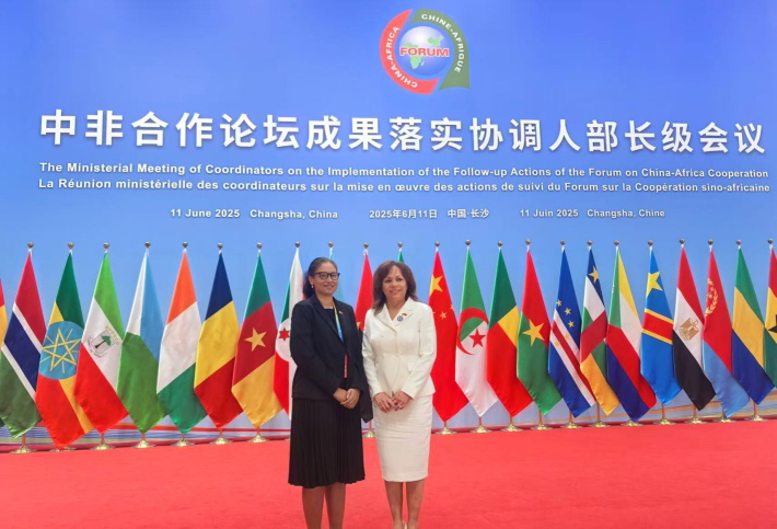 Ambassador Anne Lafortune represents Seychelles at the FOCAC Coordinators meeting in Changsha