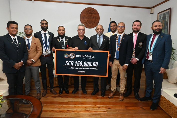 Round Table Seychelles donates towards new Seychelles Hospital