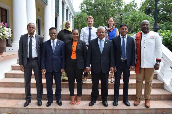 CJSOI ministerial delegation calls on President Ramkalawan