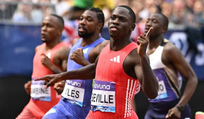 Seville leaves Lyles trailing in Lausanne, Hodgkinson wins again
