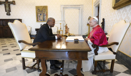 President Ramkalawan received  by His Holiness Pope Leo XIV
