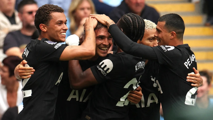 Spurs maintain perfect start under Frank with win at Man City