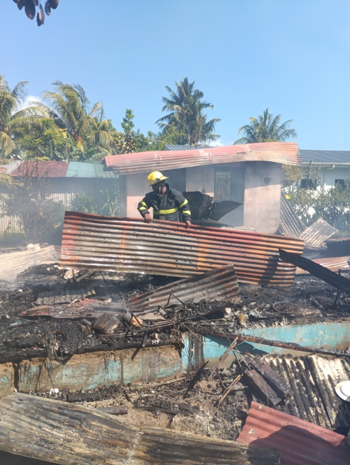 Fire destroys a three-bedroom house in Port Launay   