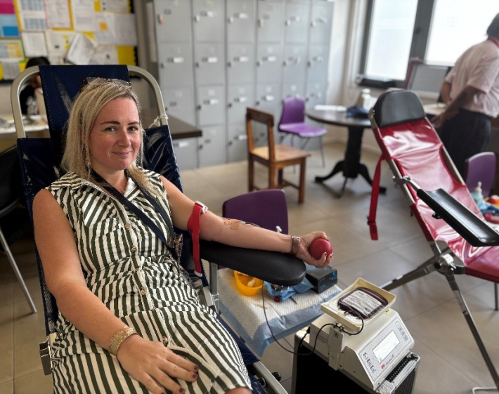 ISS hosts termly blood drive