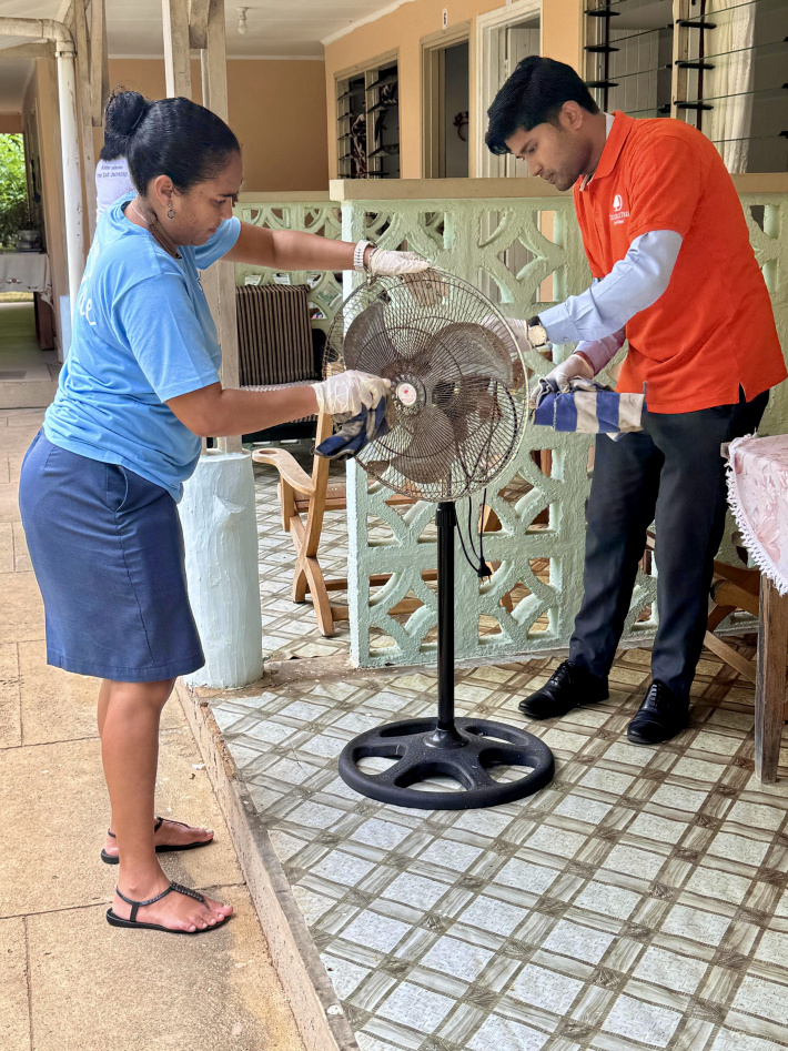 DoubleTree Allamanda team and Anse Royale elderly home