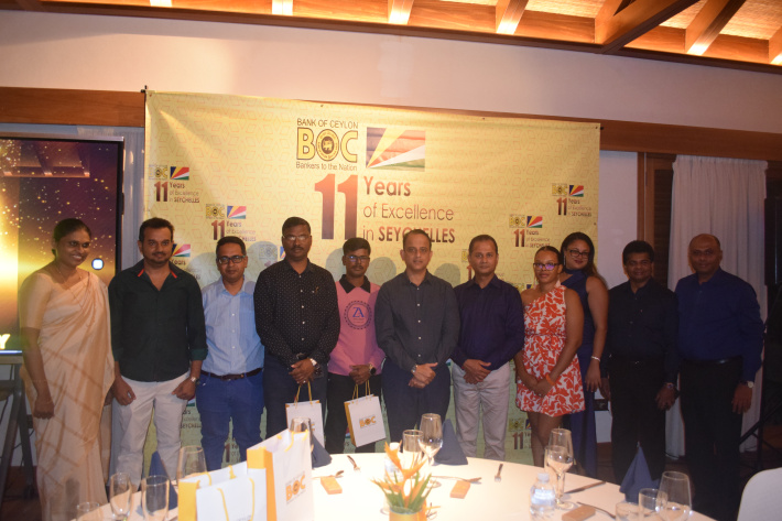 Bank of Ceylon Seychelles marks 11th anniversary with customer felicitation ceremony