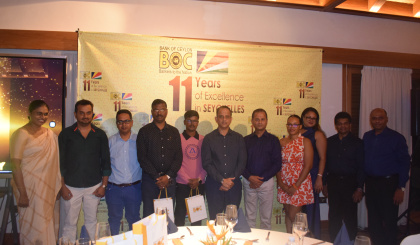 Bank of Ceylon Seychelles marks 11th anniversary with customer felicitation ceremony