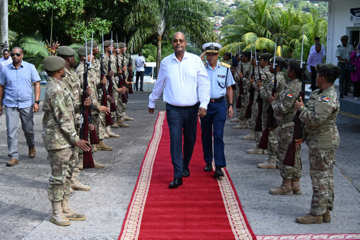 President Herminie  conducts first  official visit to SDF