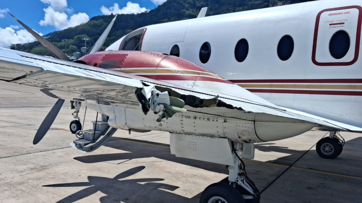 IDC’s Beechcraft damaged during loading at Seychelles airport