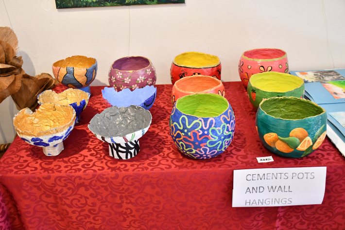 Students and staff of Belonie secondary showcase their talents through an art exhibition