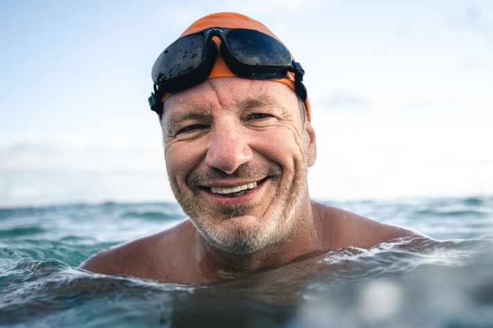 German Andre Wiersig successfully swims from Mahe to La Digue