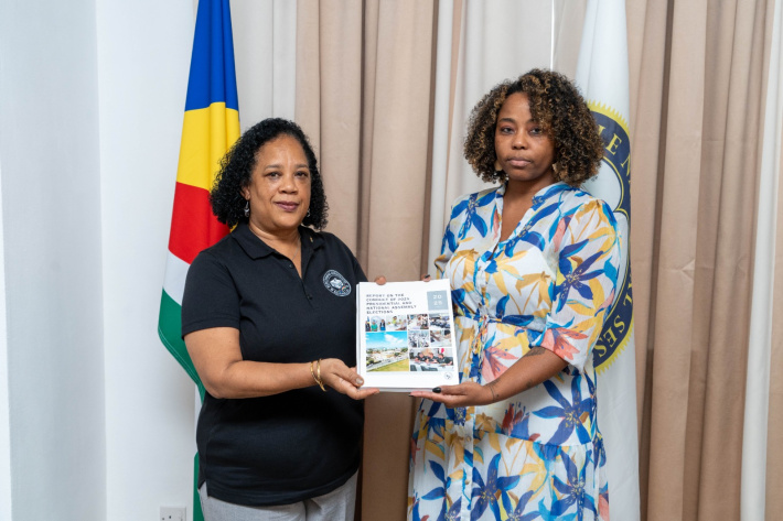 Electoral Commission presents 2025 election reports to Speaker Azarel Ernesta