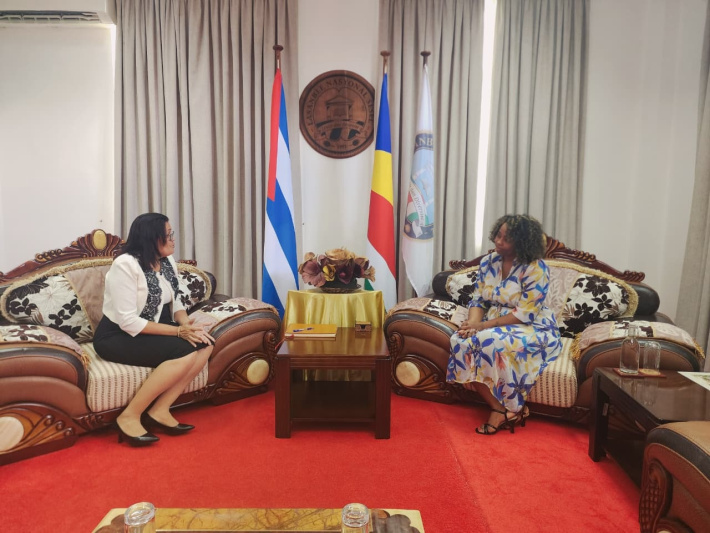 Newly accredited Cuban ambassador calls on Speaker Azarel Ernesta