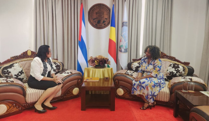 Newly accredited Cuban ambassador calls on Speaker Azarel Ernesta