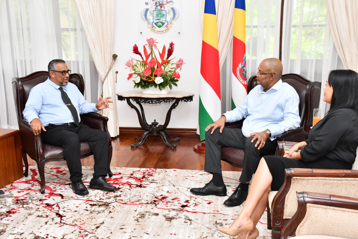 President Herminie receives SG Andre Ciseau of PMAESA