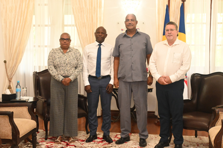 AfDB executive director pays courtesy call on President Herminie