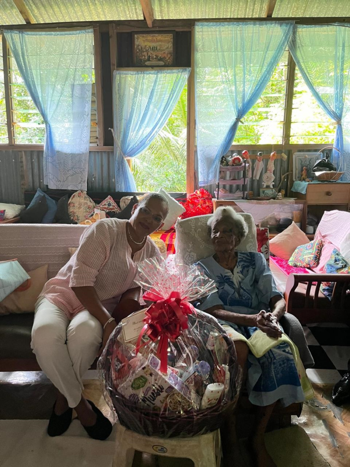 En vizit spesyal pour santener Evangeline Joubert