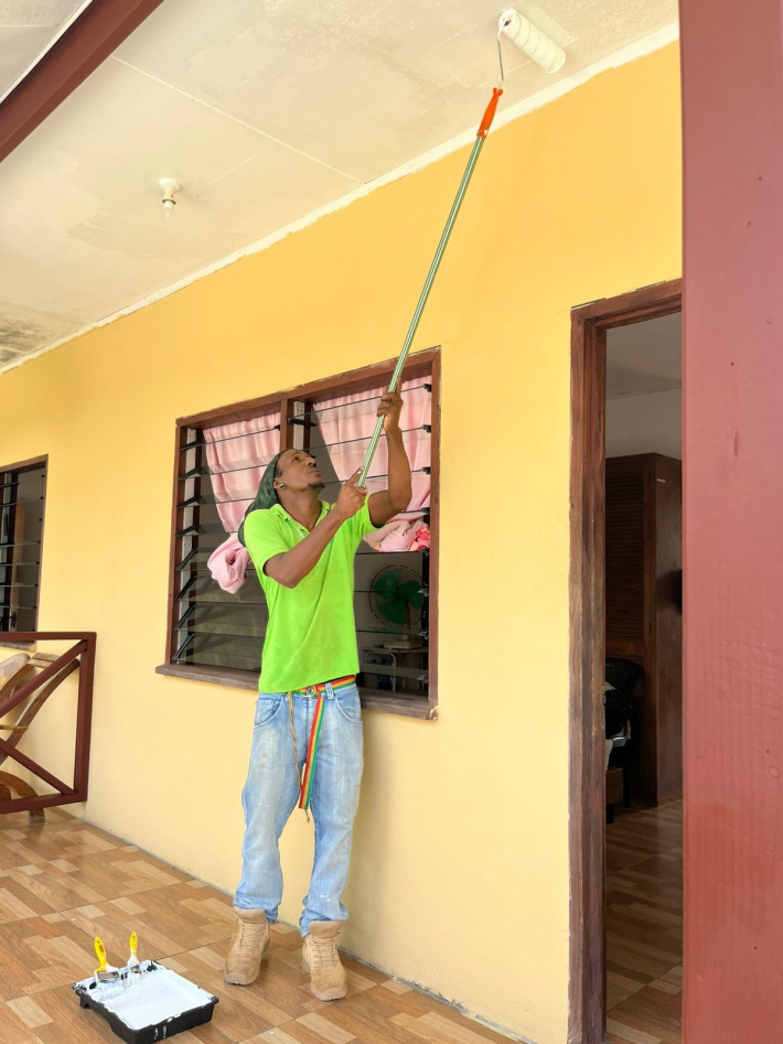 A fresh coat of paint for the Praslin home for the elderly   