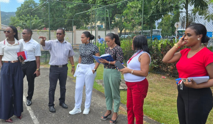 Minister Belle undertakes familiarisation tour of Central 1 sports facilities