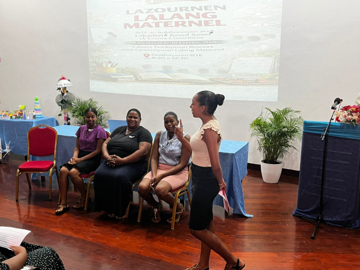 Latelye pour valoriz Lalang Maternel pour bann fitir ansennyan