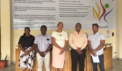 First Lady Veronique Herminie shows strong interest in sports development