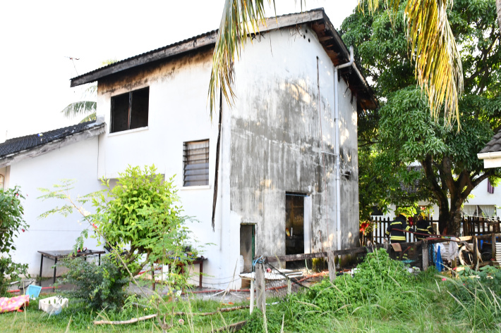 Fire damages upper floor of house at Eden Village