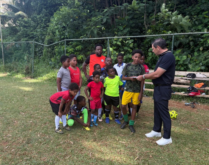 Grassroots football club in Beau Vallon receive boost from local support