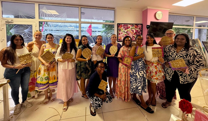 Café 74 hosts ‘Sip and Weave’: A creative fusion of craft and community