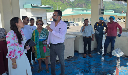 Minister Idith Alexander visits the fisheries sector