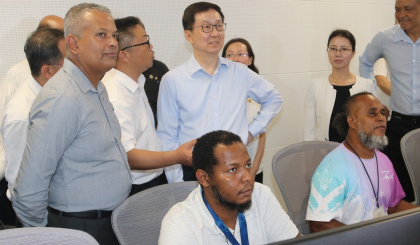 Chinese Vice President Han Zheng tours new SBC House