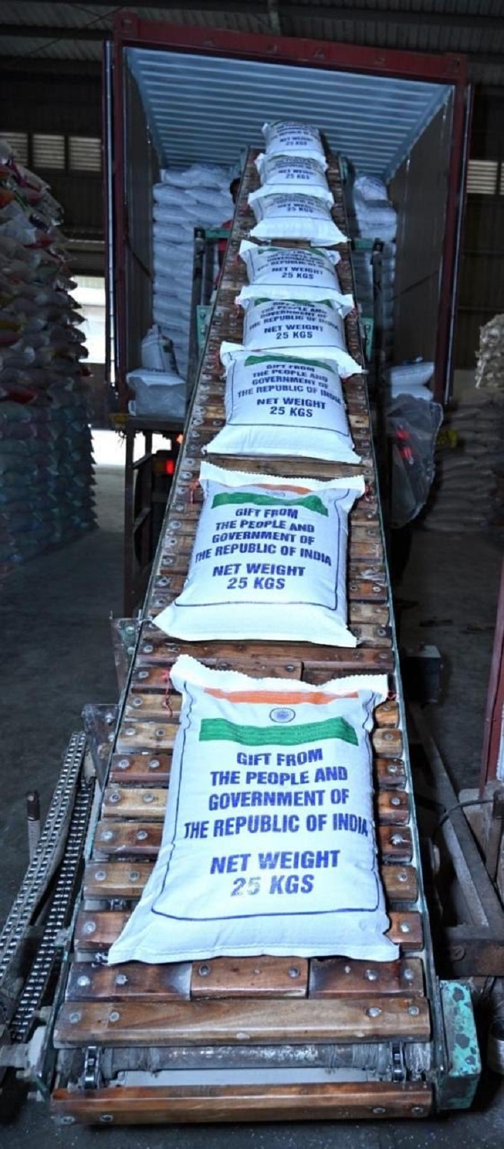 250 MT food grain shipment leaves India for Seychelles