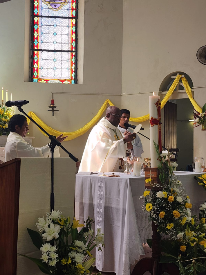 Bishop Landry leads Labour Day mass on Praslin