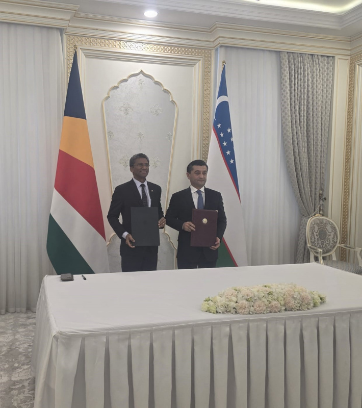 Seychelles and Uzbekistan sign general cooperation agreement