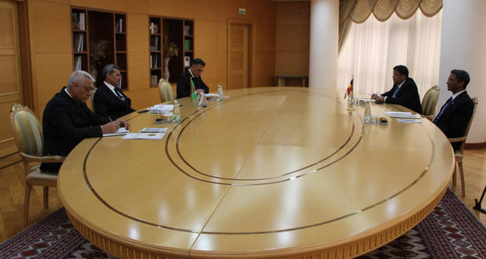 Minister Barry Faure meets President of Turkmenistan