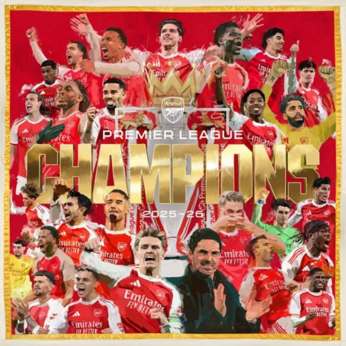 Arsenal end 22-year wait for Premier League title