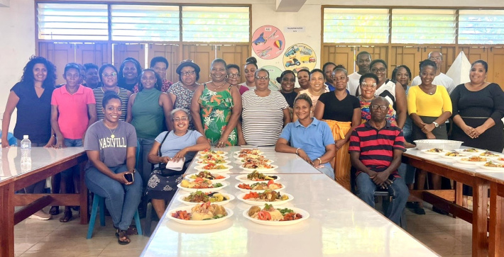 Women turn classroom into healthy cooking hub
