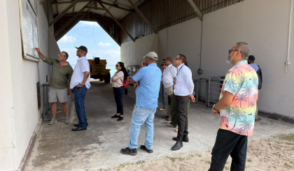 President visits key development sites on Coetivy Island
