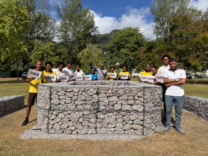 Youths gain skills in gabion construction