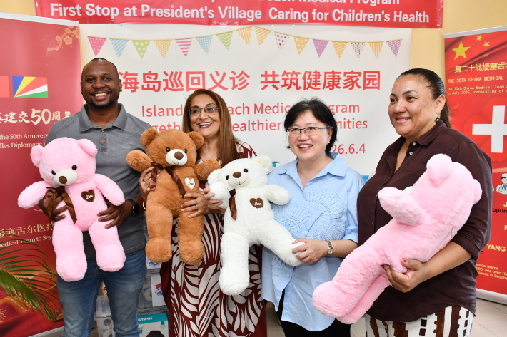 Chinese medical team launches Island Outreach programme at President’s Village