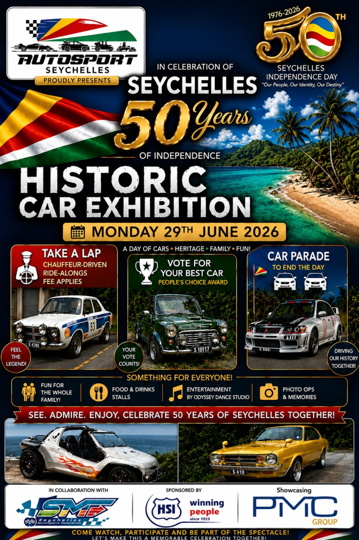 Motorsport Festival to Mark Seychelles' 50th Independence Anniversary