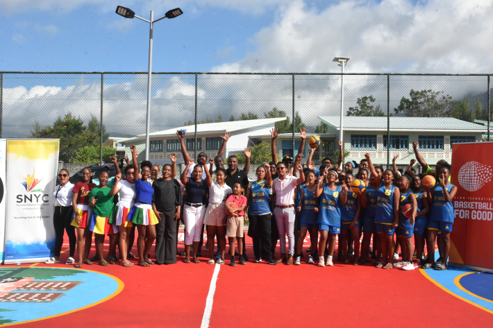 Refurbished Persévérance multi-purpose court officially reopened