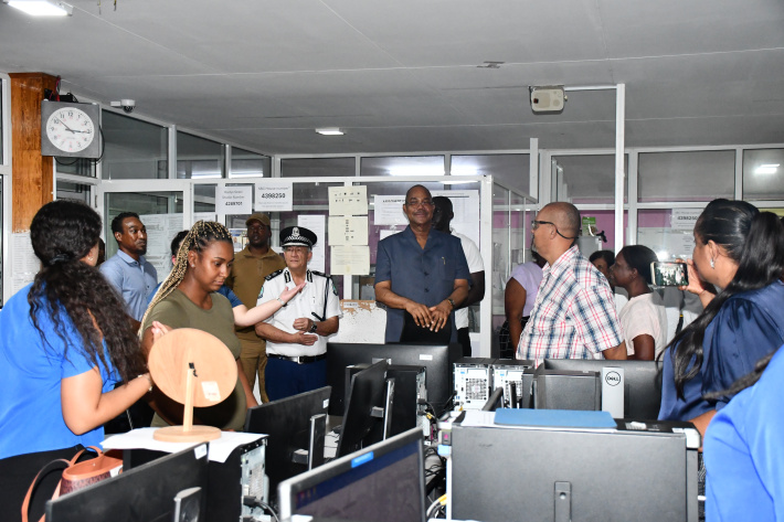 President assesses former SBC headquarters for temporary relocation of police services