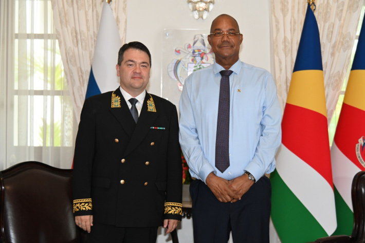 President Herminie reflects on deepening ties as outgoing Russian ambassador pays farewell call